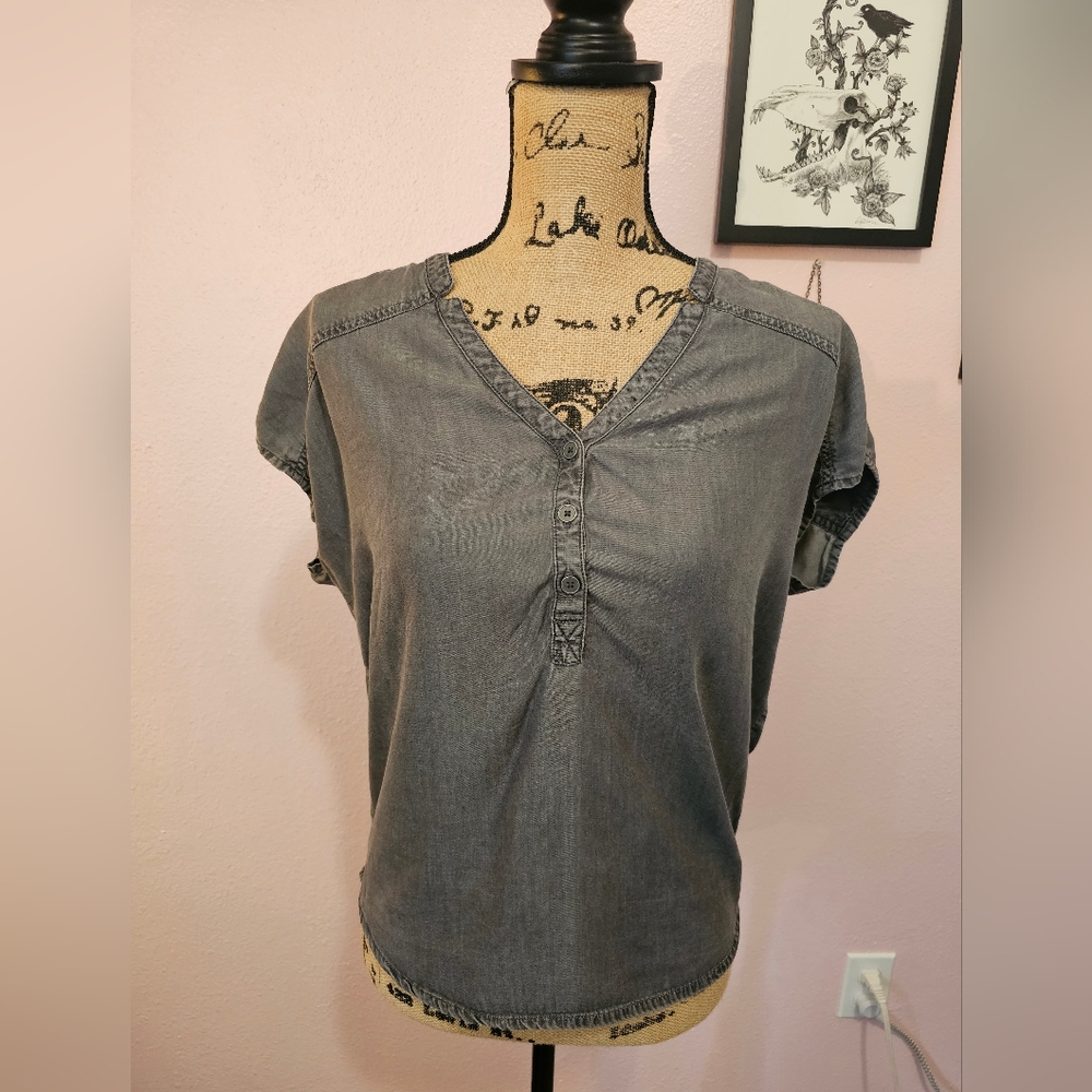 PrAna Loose Gray SS Top
